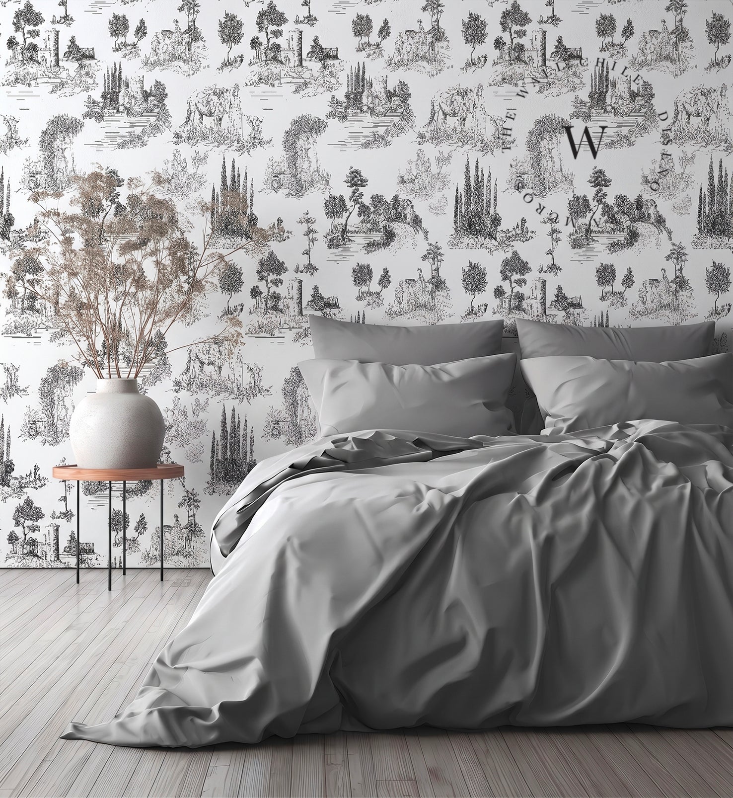 Toile De Jouy Black
