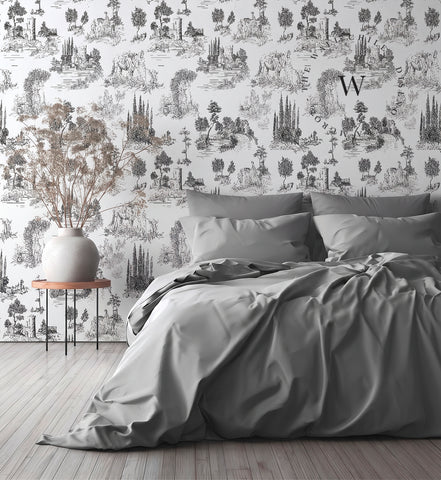 Toile De Jouy Black