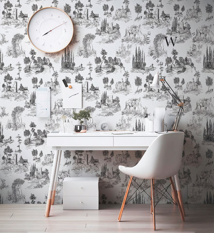 Toile De Jouy Black