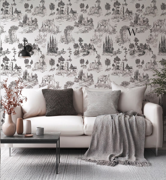 Toile De Jouy Black