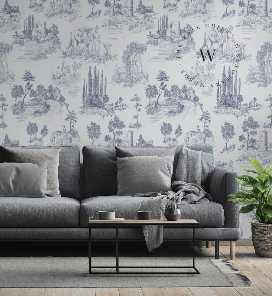 Toile De Jouy Blue