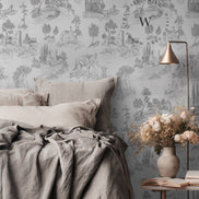 Toile De Jouy Grey