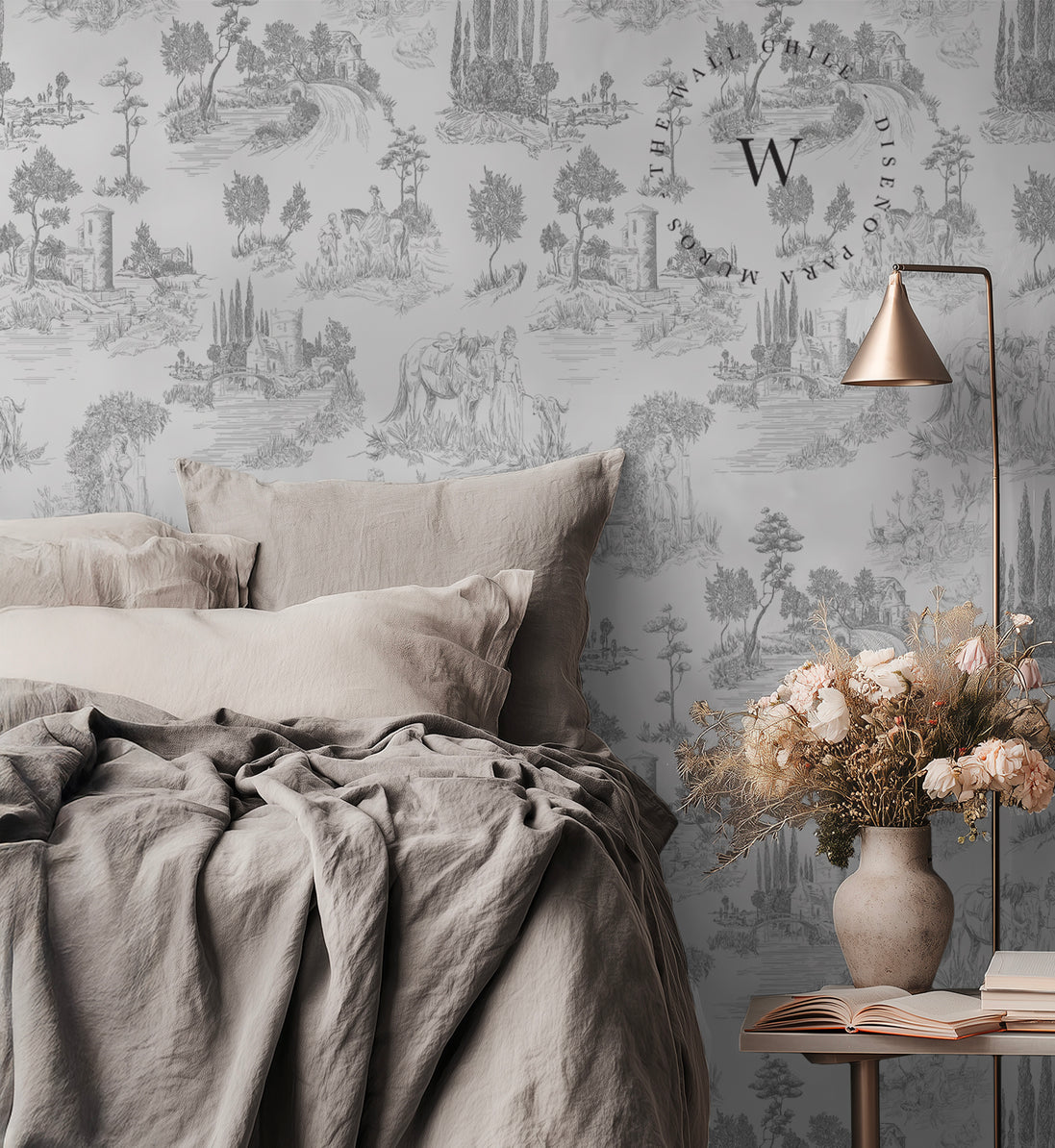 Toile De Jouy Grey