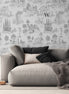 Toile De Jouy Grey