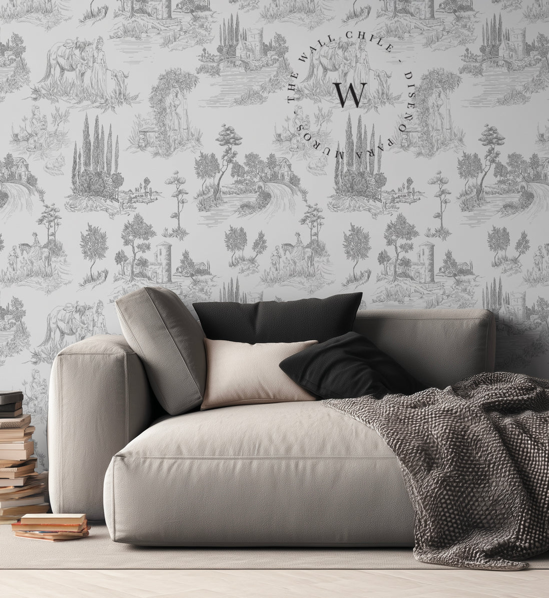 Toile De Jouy Grey