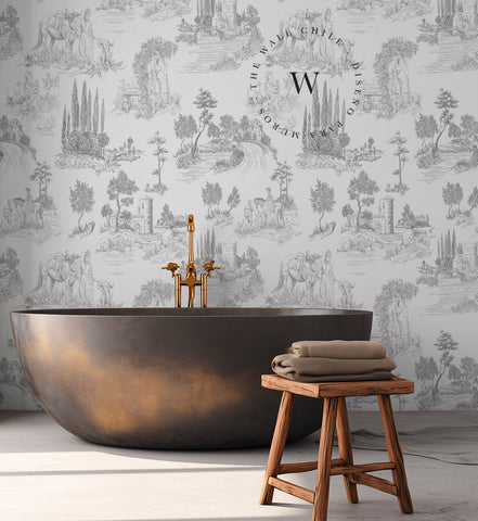 Toile De Jouy Grey