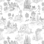 Toile De Jouy Grey