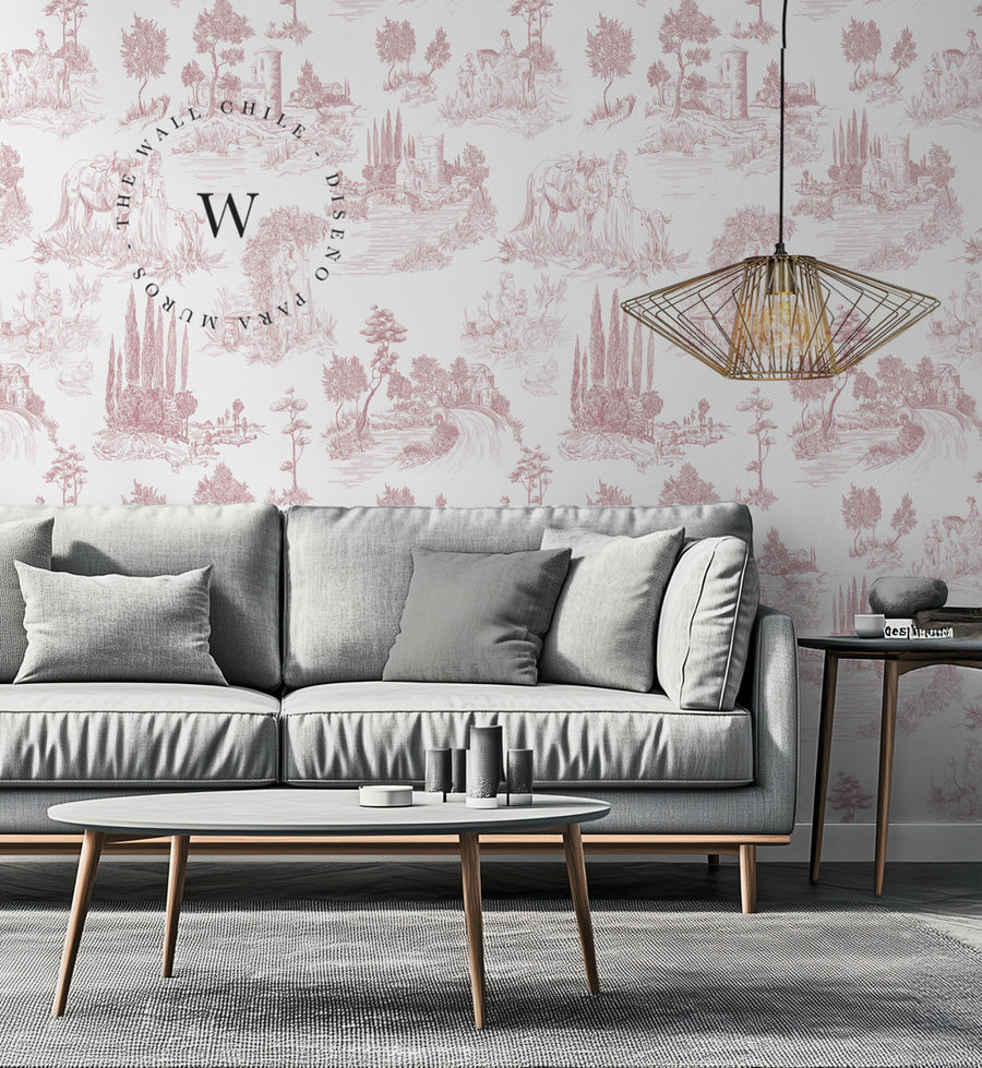 Toile De Jouy Red