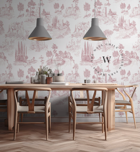 Toile De Jouy Red
