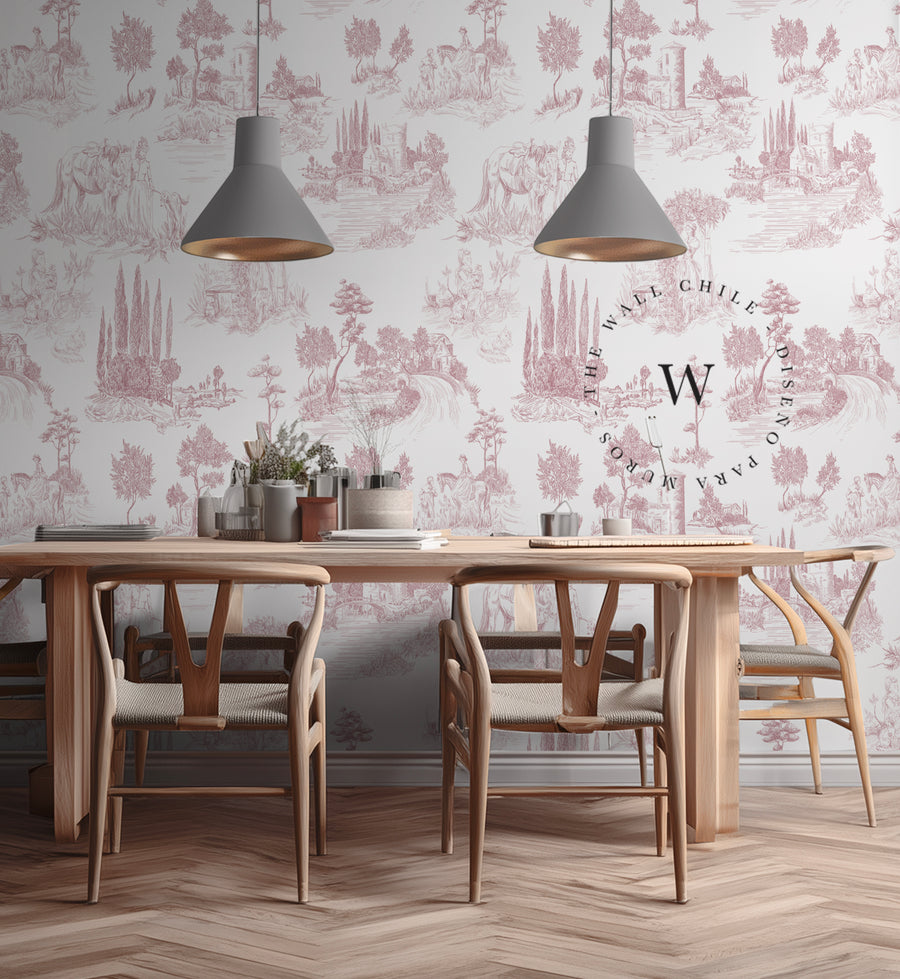 Toile De Jouy Red