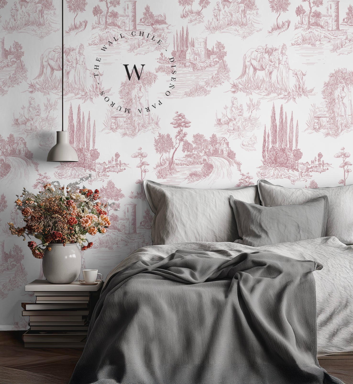 Toile De Jouy Red