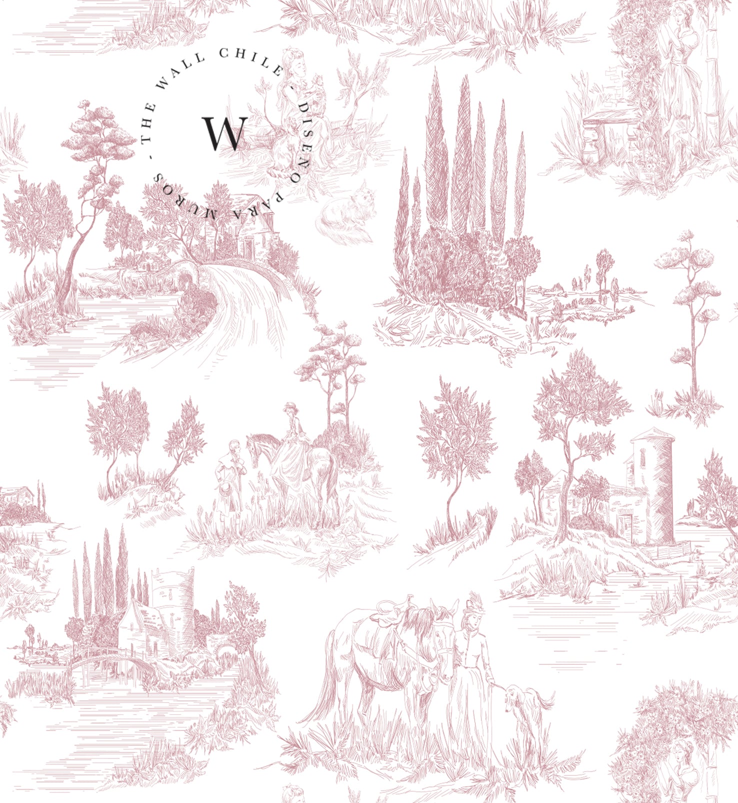 Toile De Jouy Red