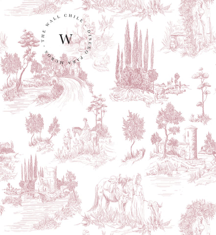 Toile De Jouy Red