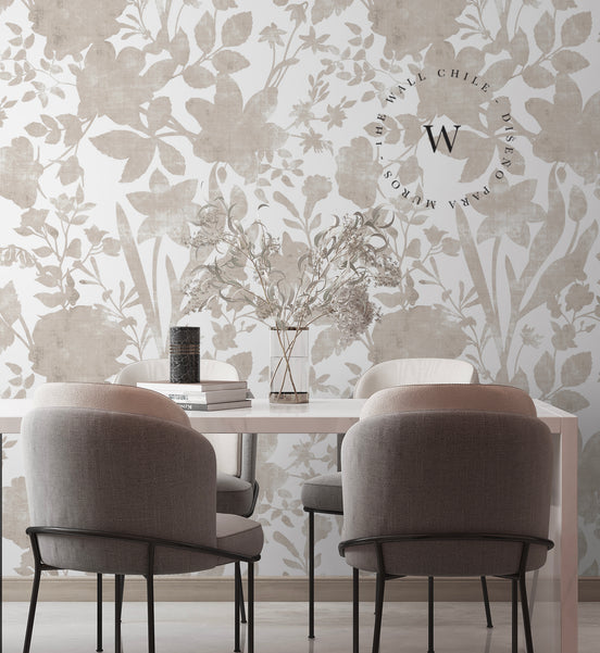 Vintage Flower Beige