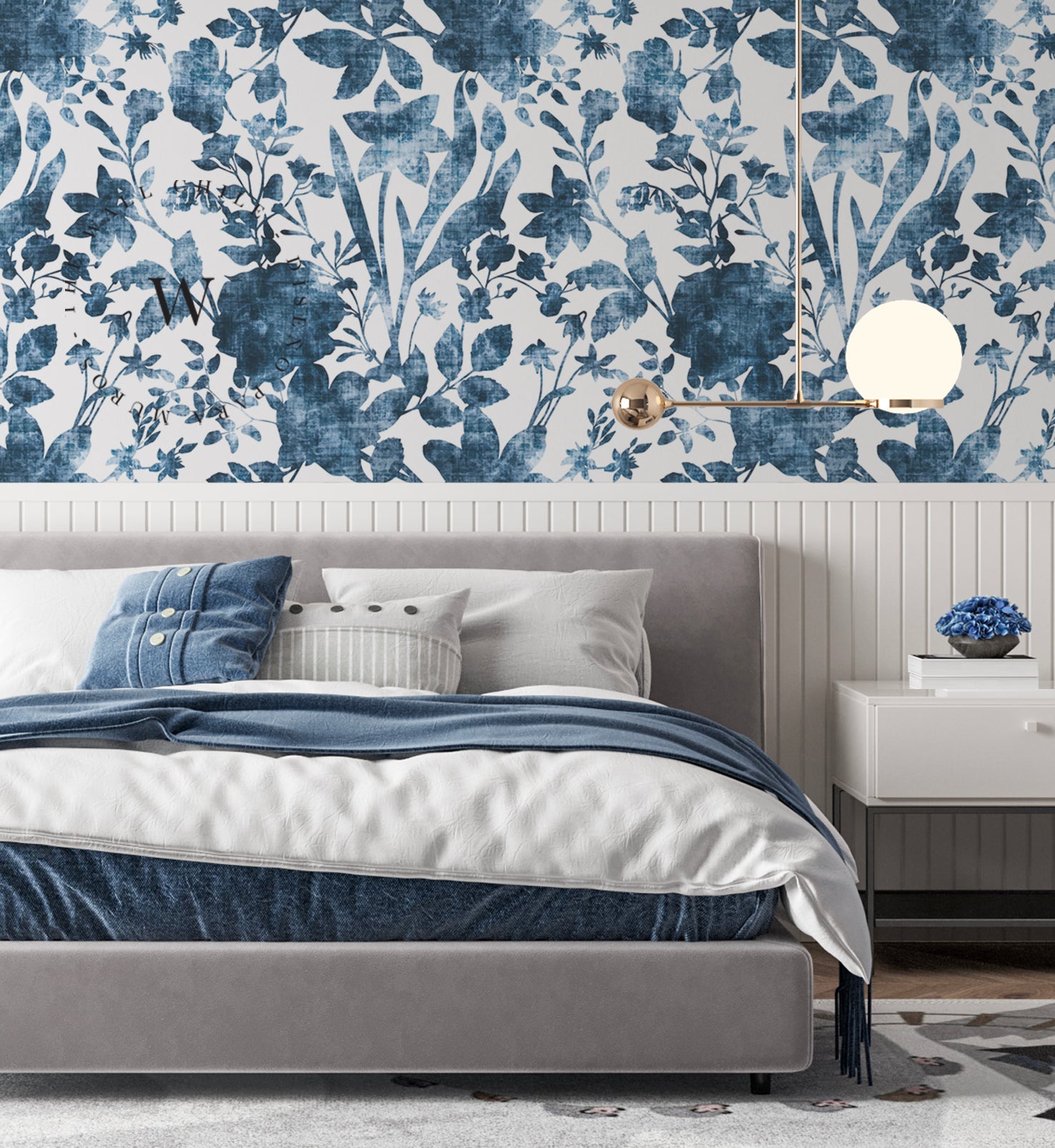 Vintage Flower Blue