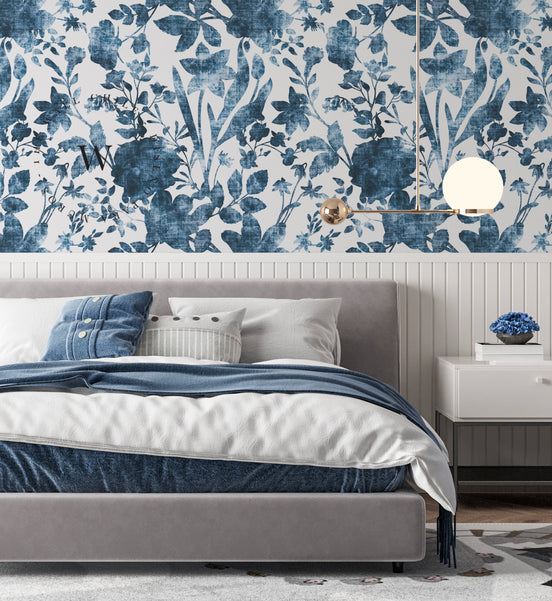 Vintage Flower Blue