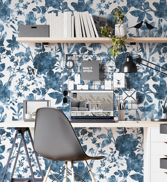 Vintage Flower Blue