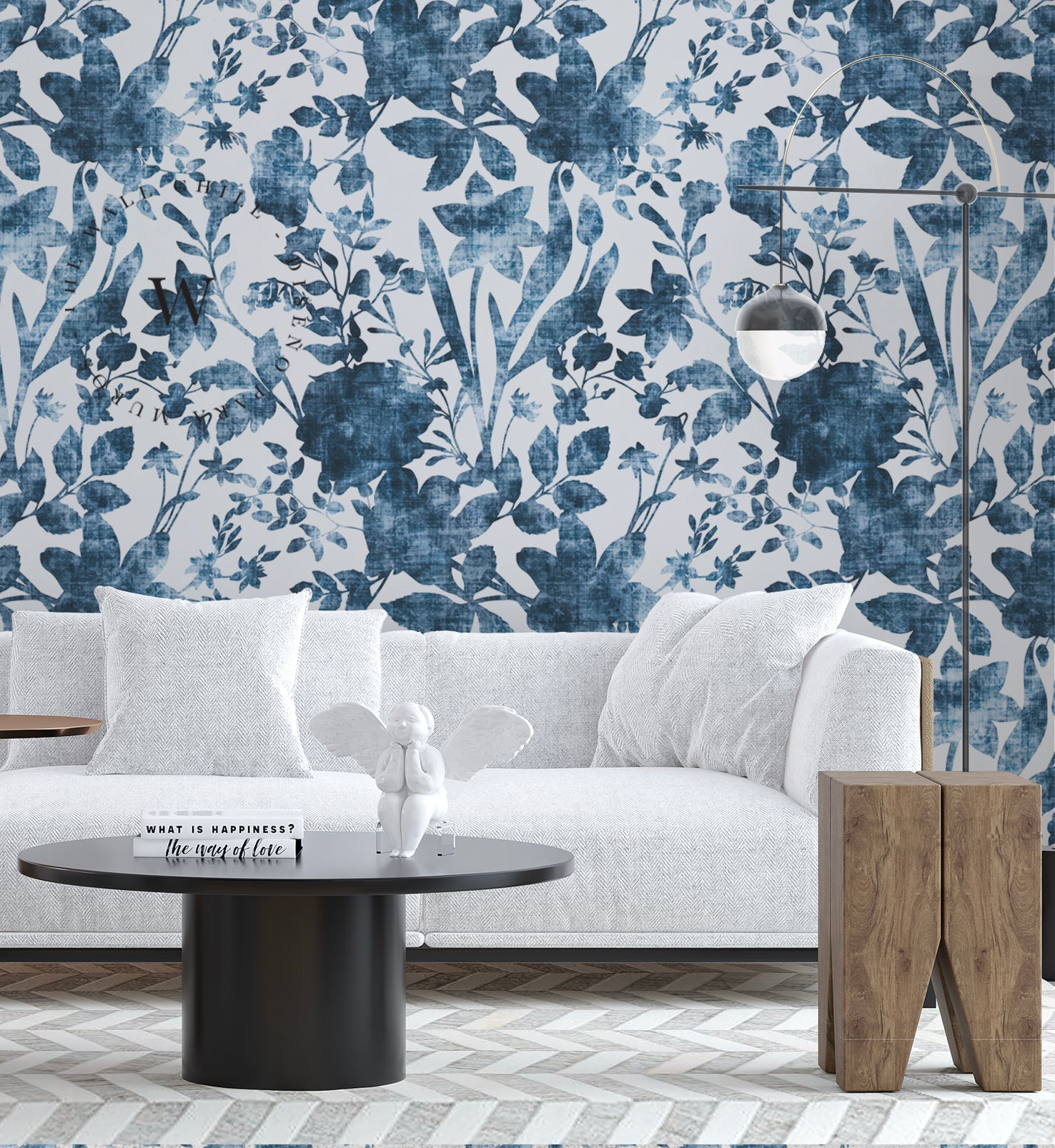 Vintage Flower Blue