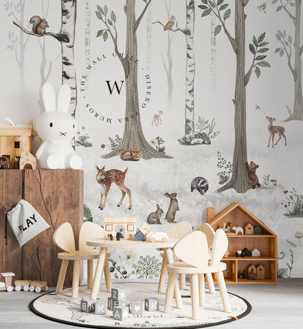White Forest Animals