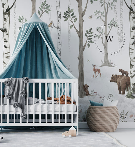 White Forest Animals