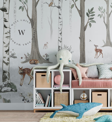 White Forest Animals