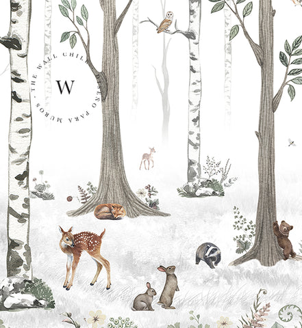 White Forest Animals