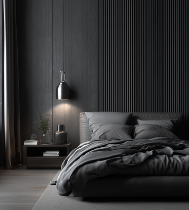 Panel Ranurado Black