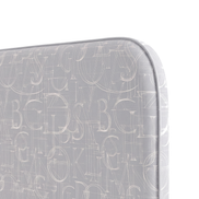 Respaldo de cama Alfabet — detalle de la tela