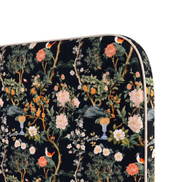 Respaldo de cama Dark Chinoiserie — detalle de la tela