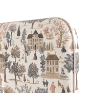 Respaldo de cama Elegant Village Tiled — detalle de la tela