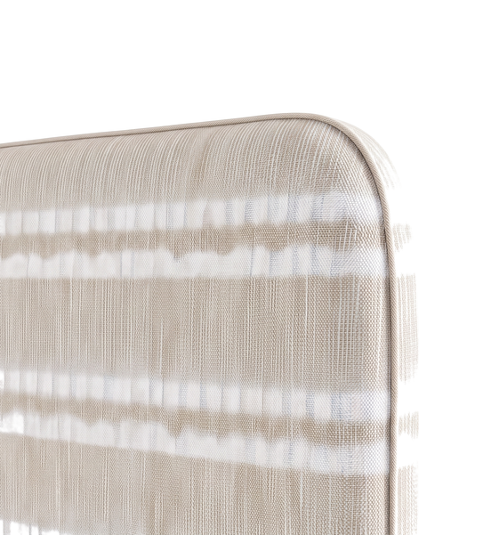 Respaldo de cama Etno Beige — detalle de la tela