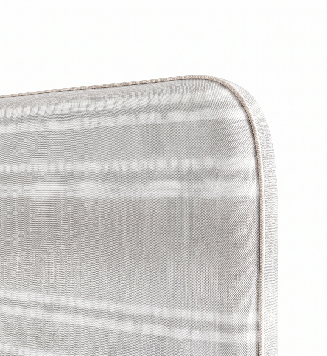 Respaldo de cama Etno Grey — detalle de la tela