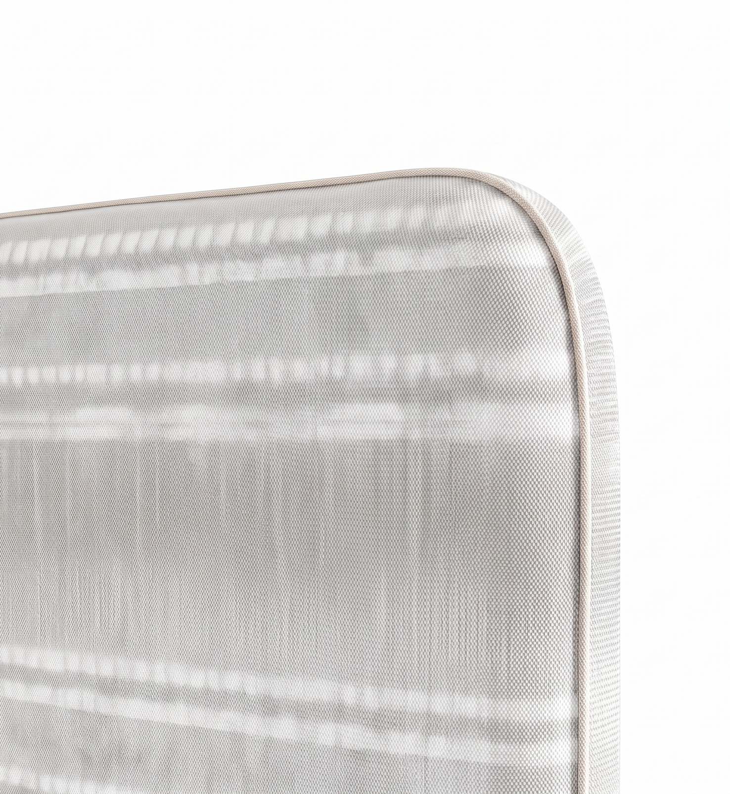 Respaldo de cama Etno Grey — detalle de la tela