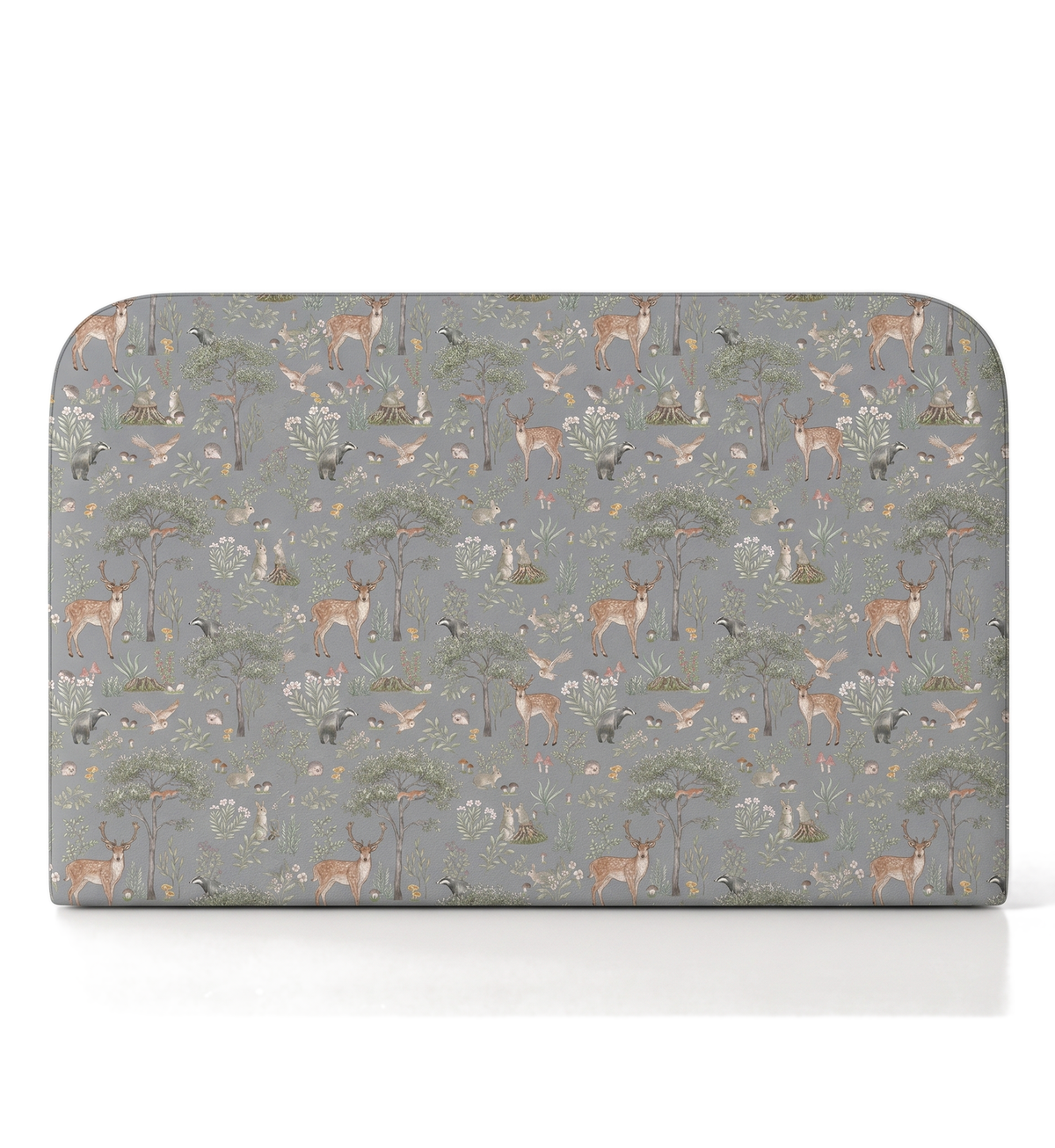 Respaldo de cama Fantastic Forest Blue — vista frontal