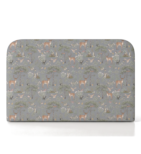 Respaldo de cama Fantastic Forest Blue — vista frontal