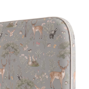 Respaldo de cama Fantastic Forest Blue — detalle de la tela