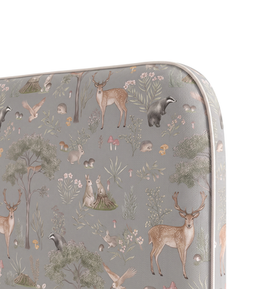 Respaldo de cama Fantastic Forest Blue — detalle de la tela
