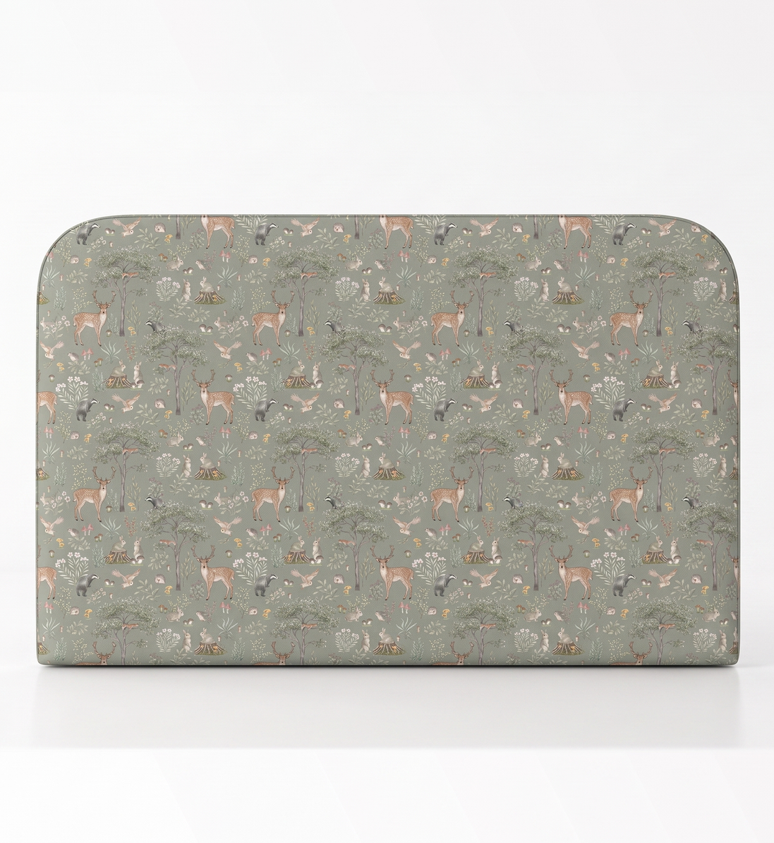 Respaldo de cama Fantastic Forest Green — vista frontal