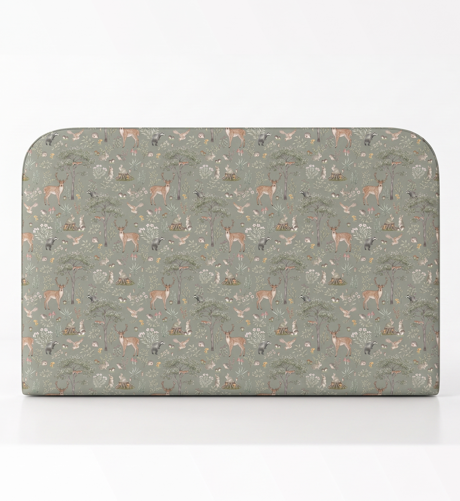 Respaldo de cama Fantastic Forest Green — vista frontal