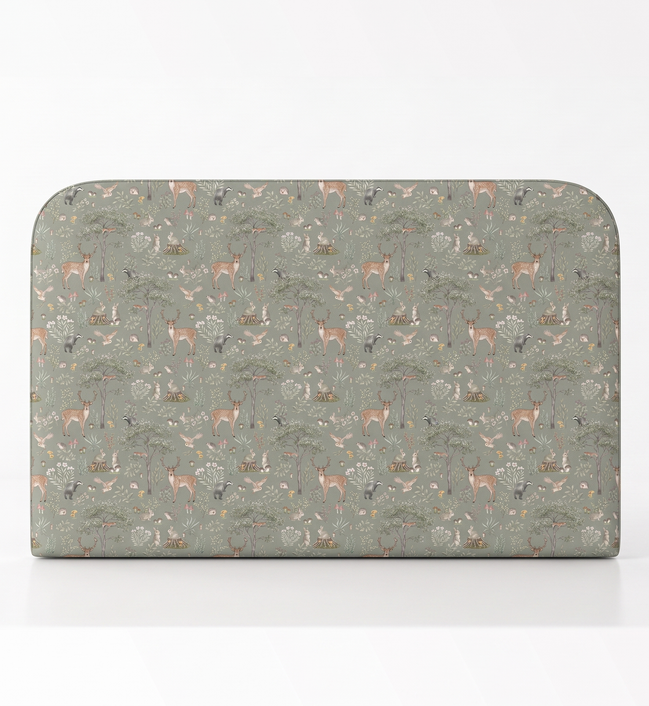 Respaldo de cama Fantastic Forest Green — vista frontal