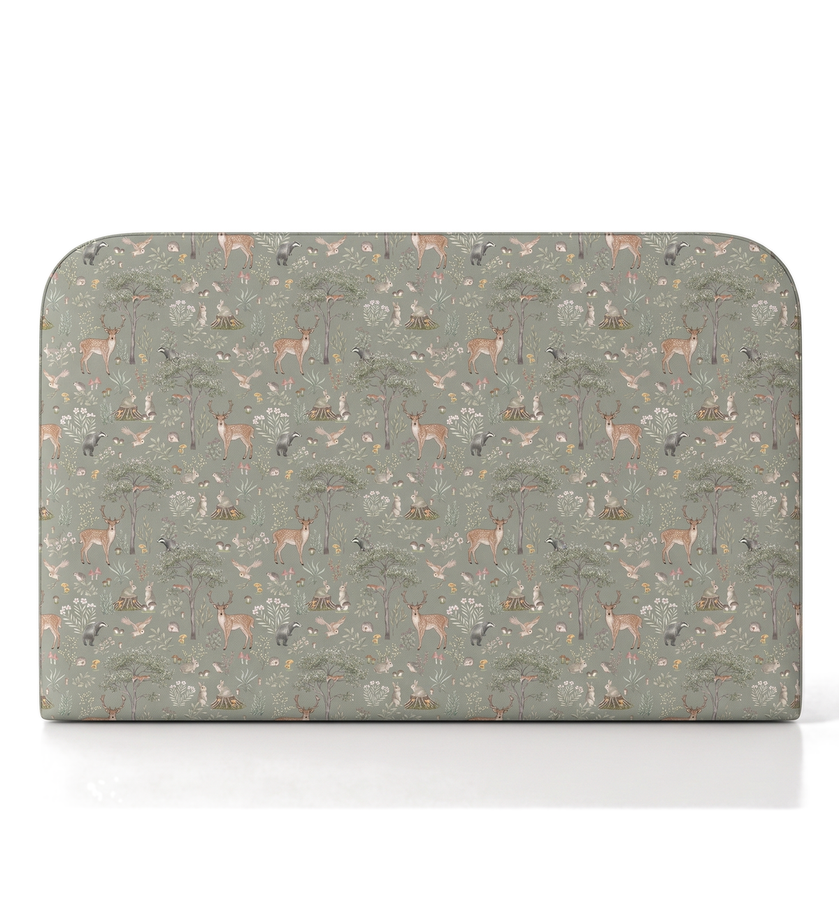 Respaldo de cama Fantastic Forest Green — vista frontal