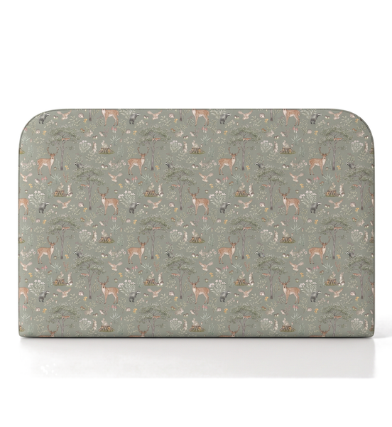 Respaldo de cama Fantastic Forest Green — vista frontal
