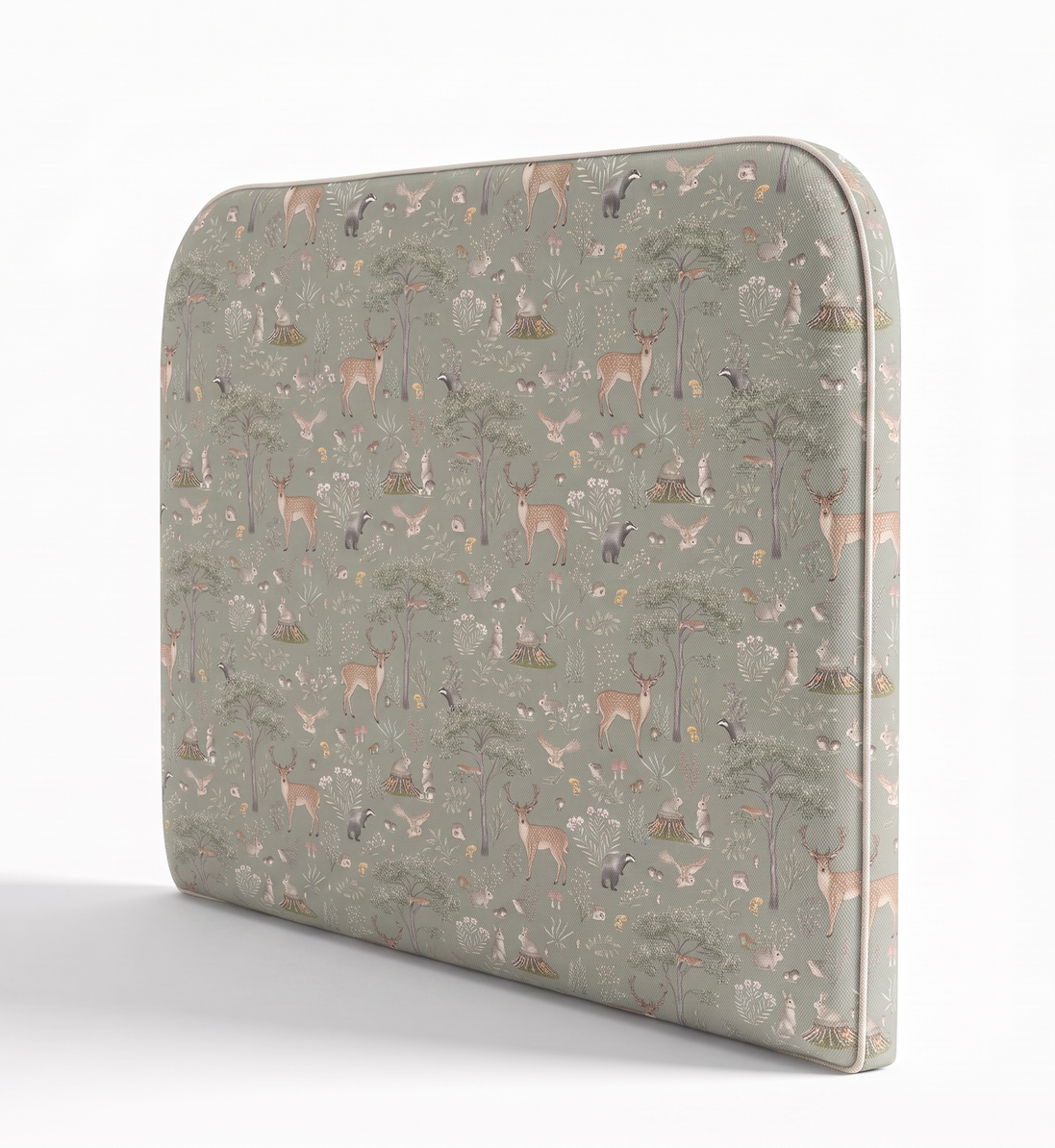 Respaldo de cama Fantastic Forest Green — vista lateral