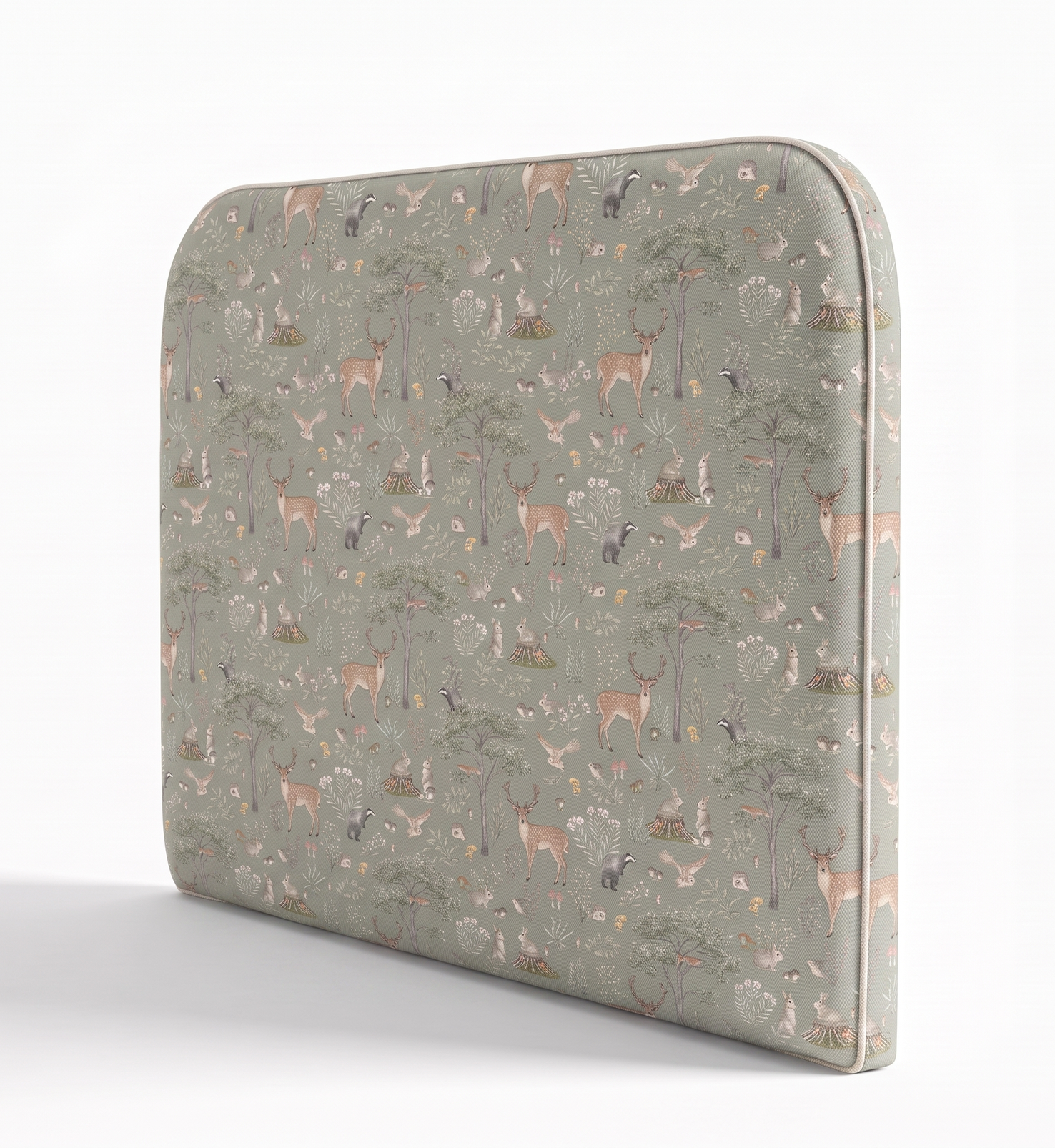Respaldo de cama Fantastic Forest Green — vista lateral