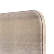 Respaldo de cama Gold Silk — detalle de la tela