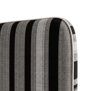Respaldo de cama Graphite Lines — detalle de la tela