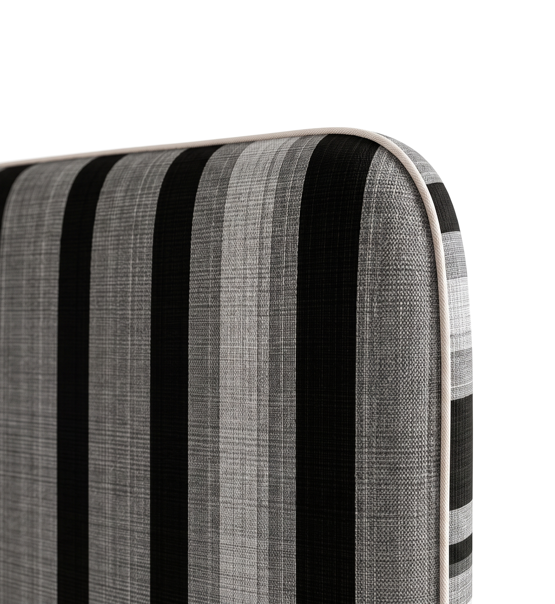 Respaldo de cama Graphite Lines — detalle de la tela