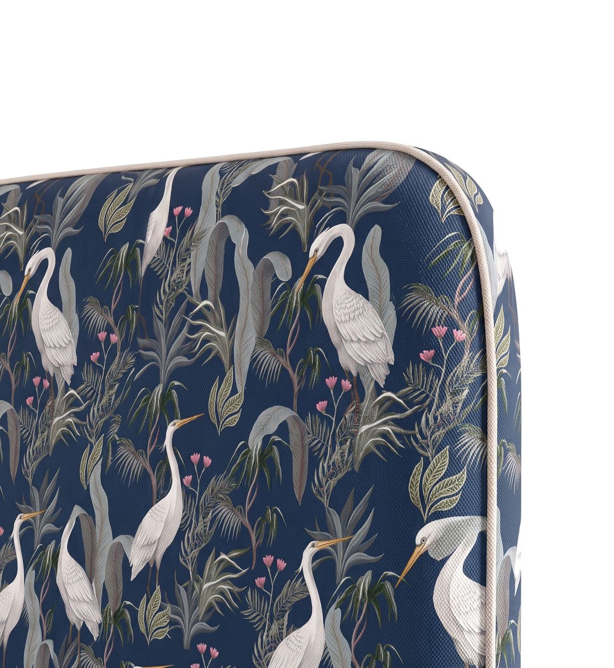 Respaldo de cama Heron — detalle de la tela