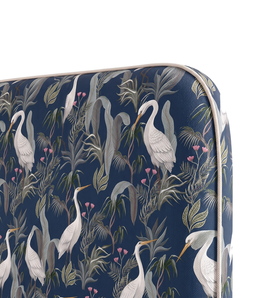 Respaldo de cama Heron — detalle de la tela