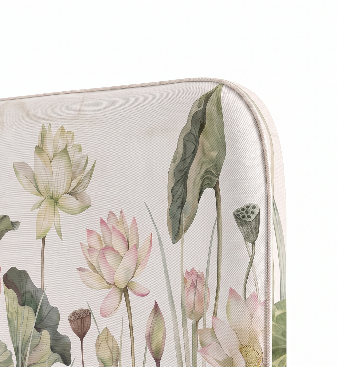 Respaldo de cama Lovely Water Lillies — detalle de la tela